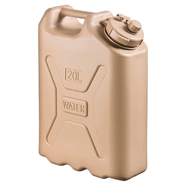 Scepter 5 Gallon 20 Liter Water Container, Heavy Duty Military Style, Sand
