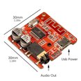 thumbnail image 4 of Receiver Module Car Wireless Audio audio receiver module; Receiver Module Bluetooth-compatible USB 3.5mm Interface DIY Circuit Board, Red, 4 of 9