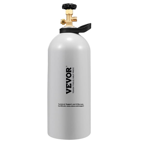 VEVOR Réservoir de CO2 10 Lb Nouveau Cylindre de Gaz en Alliage d'Aluminium avec Valve CGA320 Homologué à Points