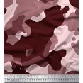 thumbnail image 1 of Soimoi polyester Crepe Fabric Two Tone With White Camouflage Print Fabric by Yard 52 Inch Wide, 1 of 3