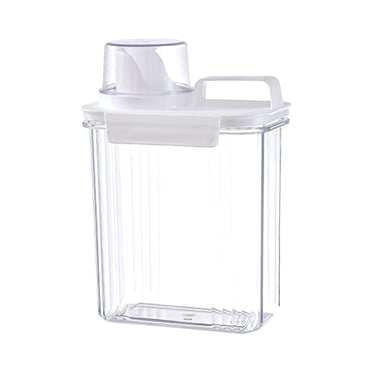 Household Laundry Detergent Container Clear with Lid Reusable Refillable Laundry 2000ml