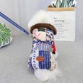 thumbnail image 4 of Winter Pet Clothes Thickened Warm Four-Legged Hoodie Down Jacket with Tow Rope for Small Dogs, 4 of 6