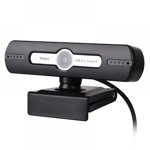 720P Webcam with Microphone - Streaming Webcam with 360 Degree Rotation Function Plug&Play USB Webcam for Calls/Conference Zoom/Skype/YouTube Laptop