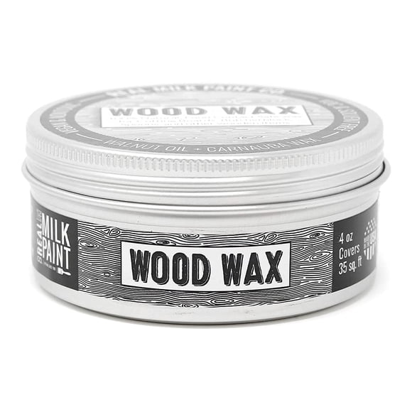 Real Milk Paint, Wood Wax for Finishing, Unfinished Furniture, Cutting Boards, Butcher Blocks, Food Grade, Vegan, 4 oz