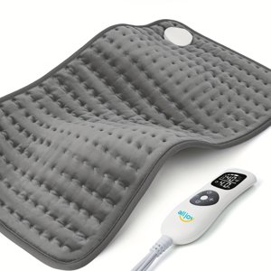 MesaSe Plaquette chauffante ALLJOY Plaquettes chauffantes électriques pour soulager la douleur du dos 6 Niveaux de chaleur & 8 Chronomètres 24” X 12” Grande chaleur de l'humidité & Plaquette chauffante pour la thermothérapie sèche pour les crampes abdominales
