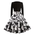 thumbnail image 1 of TJAZFJPA Robes Scintillantes pour Femmes Robe à Col en V Décontractée à Manches 7/8 Haut T-Shirt Robe Scintillante Robe Gainante, 1 of 6