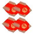 thumbnail image 4 of Zentra Papier de Riz Rouge Chinois Xuan Doufang Année du Cheval Bricolage Décoration Calligraphie 34cmx34cm, 4 of 10