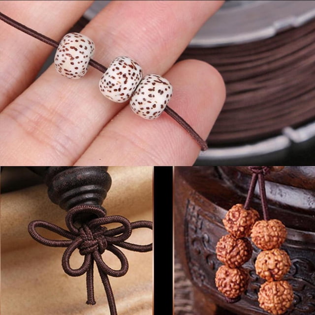 Fil Élastique Fait Main pour Perles, Bracelet, Fabrication de Bijoux 1,5mm