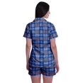 thumbnail image 4 of Moomaya Pyjama pour Femmes Imprimé, Ensemble Deux Pièces à Col Cranté avec Short, 4 of 6