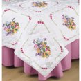 thumbnail image 2 of Tobin Stamped White Quilt Blocks 18"X18" 6/Pkg-Pansies - T288092, 2 of 2