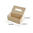 thumbnail image 3 of Rbaofujie Tissue Box Rattan Tissue Box Cover Hand Woven Facial Napkin Rectangular Rattan Tissue Box Cover Wicker Tissue Box Decorative Facial Napkin Tissue Box Tissue Box Cover, 3 of 6