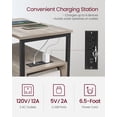 thumbnail image 4 of Table de Nuit Mince Table de Nuit Étroite Table de Nuit Étroite Table de Nuit Étroite avec Station de Recharge Table d'Appoint avec Rangement Table de Chevet Table d'Appoint, 4 of 6