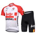 thumbnail image 1 of Ensemble Court de Maillot de Cyclisme pour Homme Respirant à Fermeture Éclair Intégrale Rembourré 3D, 1 of 6