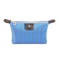 thumbnail image 1 of FAROOT Women Waterproof Makeup Bag, Classic Striped Cosmetic Organizer Multifunctional Pouch, 1 of 7