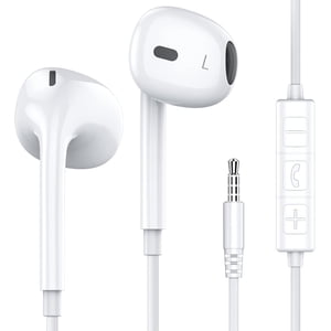 3.5mm Écouteurs casques audio Jack avec boutons de volume & Microphone Compatible pour iPhone 5 5S SE 6 6S Plus