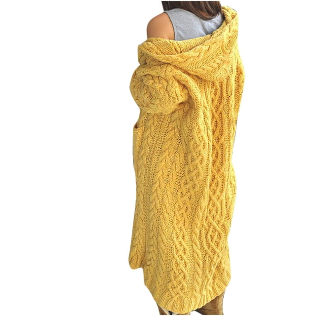 Heliisoer Mode Femmes Manches Décontracté Long Uni Chaud Chandail Dames