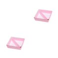 thumbnail image 3 of QualitChoice Home Hotel Felt Keys Tapes Phone Watch Storage Box Living Room Drawer Pens Remotes Jewellery Organizer Container Pink 2PCS, 3 of 6