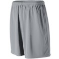 thumbnail image 1 of Youth Wicking Mesh Athletic Shorts L Silver Grey, 1 of 2