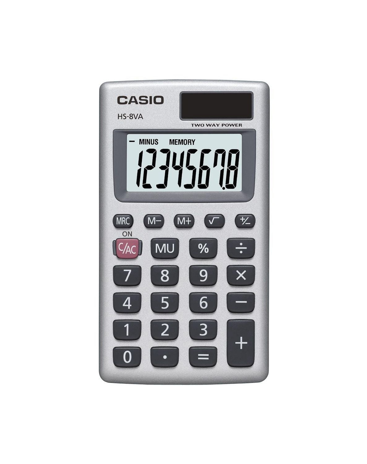 Casio HS-8VA Basic Pocket Calculator