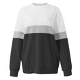 thumbnail image 4 of Meichang Sweatshirts pour Femmes Manches Longues Col Rond Décontracté Pull Mode Bloc de Couleur Sweatshirts Confortables Automne Pull avec Poche, 4 of 4
