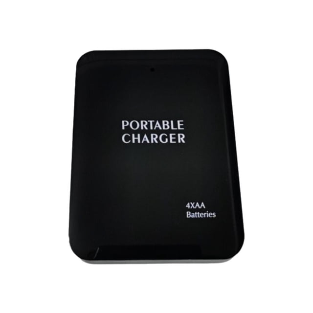 Chargeur de Téléphone à Piles, Banque d'Alimentation d'Urgence USB à Piles, Portable, 4 Piles AA, Prise Électrique