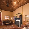 thumbnail image 2 of Fasade Rosette Decorative Vinyl Ceiling Panel 2ft x 4ft 5 Pack Copper Fantasy, 2 of 5