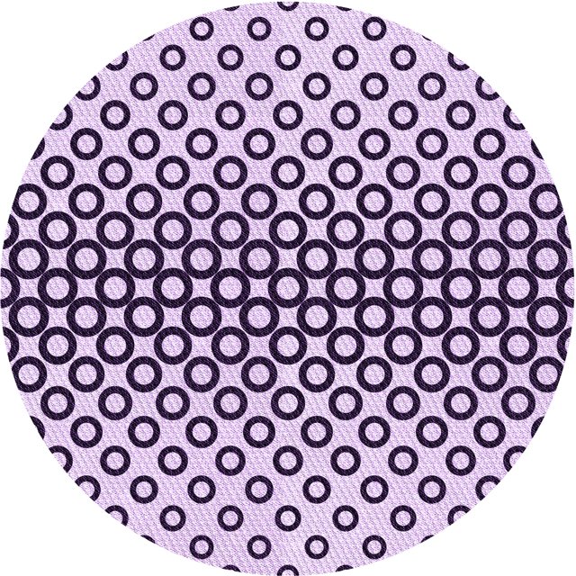 Ahgly Tapis d'Intérieur Lavable en Machine Carré Transitionnel Rebecca Violet, 3 Pieds Carré