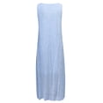 thumbnail image 4 of XZNGL Longue Robe Maxi pour Femmes Grande Taille Col en V Sans Manches Plage Ample Dentelle Patchwork Longue Robe Robe Maxi Grande Taille Robe de Plage Grande Taille Robe Maxi pour Femmes, 4 of 7