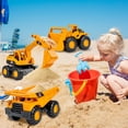 thumbnail image 4 of C Giant Dump Truck Toy Friction Drive Abs Material For Children Sand Pit Transport Concentration Cultivation, 4 of 5