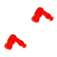 thumbnail image 1 of Decodeary Durable Bouchon en Caoutchouc Moto Bouchon Polyvalent pour Accessoire Rouge 2Set, 1 of 6
