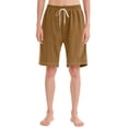 thumbnail image 2 of Plebaso Knee Length Shorts for Women Drawstring Lounge Long Shorts Summer Athletic Shorts with Pockets, 2 of 4