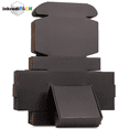 thumbnail image 1 of InkrediPack™ Easy Fold Corrugated Matte Black Finish Gift Box, Shipping Box and Mailer Boxes - 4"L X 4"W X 2"H - 25 Pack, 1 of 1
