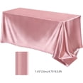 thumbnail image 3 of Birdeem Tablecloths Can Be Cut Solid Color Glossy Satin Cloth Tablecloth for High-End Hotel Banquet Wedding, 3 of 12