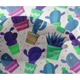 thumbnail image 5 of oneOone Polyester Lycra Fabric Leaves & Floral Block Printed Fabric 1 Yard 56 Inch Wide, 5 of 5