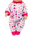 thumbnail image 4 of Combinaison pour Poupée Motif Cœur Pyjama pour Poupée Tenue de Poupée avec Bandeau pour Poupée de 18 Po, 4 of 8