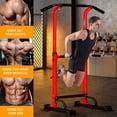 thumbnail image 3 of SogesPower Adjustable 82.7"H Pull up Bar Power Tower Multifunctional Fitness Station for Home, 3 of 8