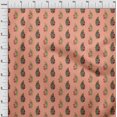 thumbnail image 3 of oneOone Viscose Chiffon Fabric Leaves & Floral Block Decor Fabric Printed BTY 42 Inch Wide, 3 of 4