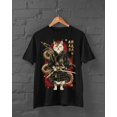 thumbnail image 1 of Samurai Cat T-Shirt - As Picture - M, 1 of 2