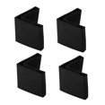 thumbnail image 1 of Unique Bargains 40mm x 40mm Angle Iron Foot L Shaped PVC Leg Cap Floor Protector Black 4 Pcs, 1 of 7
