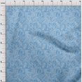thumbnail image 4 of oneOone Cotton Cambric Light Blue Fabric Block Sewing Craft Projects Fabric Prints By Yard 56 Inch Wide, 4 of 5