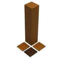 thumbnail image 1 of Garvee 48-Pack 12"x12" Interlocking Deck Tiles | 48 Sq. Ft All-Weather Patio Flooring, Teak, 1 of 8