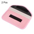 thumbnail image 3 of Unique Bargains Faraday Bag, 2Pcs RFID Signal Blocking Pouch Wallet 7.87 Inch Anti-Radiation Anti-Tracking Anti-Spying, Pink, 3 of 5