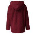 thumbnail image 4 of Womens Fuzzy Fleece Jackets 2023 Clearance Solid Zipper Sharpa Coat Fall Winter Warm Thick Hooded Jacket with Pockets, 4 of 6