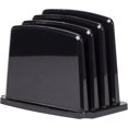 thumbnail image 1 of Storex Modern Gloss Vertical Sorter, Black, 4-Pack, 1 of 4
