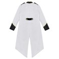 thumbnail image 4 of Yhong Garçons Filles Corset Renaissance Veste Queue-de-Pie Médiévale Smoking Long Steampunk Blanc 16, 4 of 5