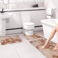 thumbnail image 4 of ABPWLY Mixed Color Bath Mats 3 Set Winter Bathroom Rugs for 3 Pcs Toilet Mats Soft Water Absorption Non Slip Thick Washable Easy to Dry DarkHome Needs Canada Days Decorations Home and Kitchen, 4 of 7