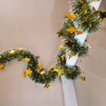 thumbnail image 1 of Christmas Tree Tinsel Garland 6.6FT Colorful Yellow Stripe Plastic Lightweight Decoration for Holiday Scene, 1 of 6