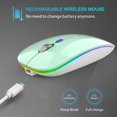 thumbnail image 4 of Wireless Bluetooth Mouse Rechargeable Silent Mouse Dual Mode (Bluetooth 5.1 + 2.4G) with Nano Receiver, 4 of 7