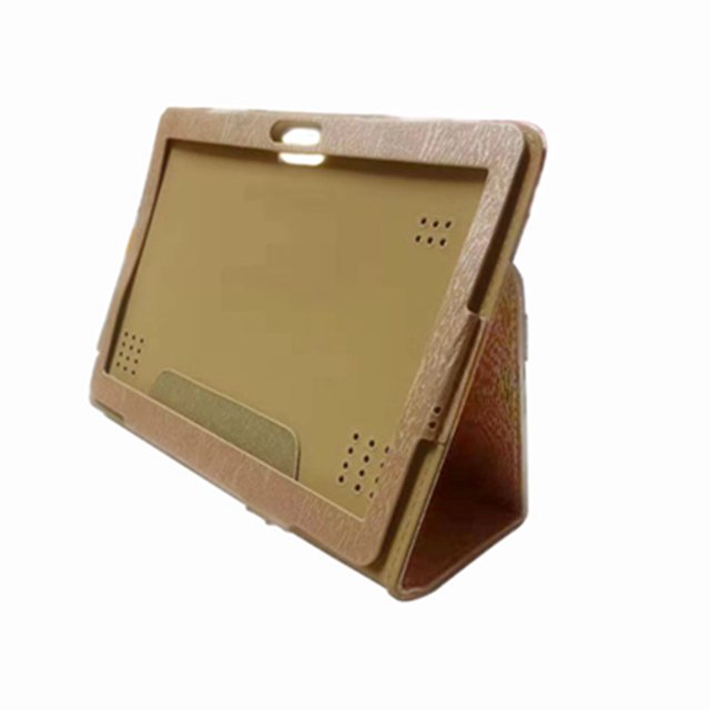 Universal 10/10.1 Inch Leather Stand Cover Case for Android Tablet 24X17cm PC Protective Cover Tablet Keyboard Case Protective Gold 10.1 inch