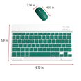 thumbnail image 3 of HAOAN Clavier et Souris Bluetooth Portable Clavier et Souris Sans Fil BT pour Android Windows PC Tablette Rose, 3 of 4